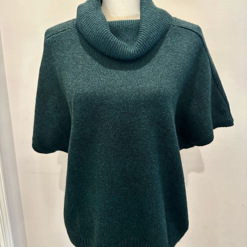 CAbi Dark Green Cowl Neck Sweater (Takeout Turtleneck)
